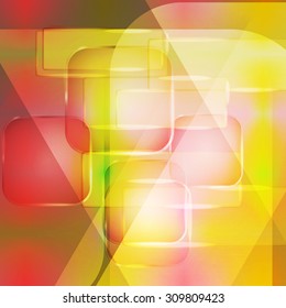 Background texture with glowing frames and splines for themes of science, computers and technology
