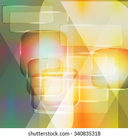 Background texture with glowing frames and splines for themes of science, computers and technology