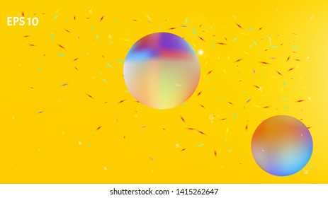 Background texture, graphic. Liquid colorific illustration fantasy. Recent space fantasy. Yellow colored. Remarkable universe background.