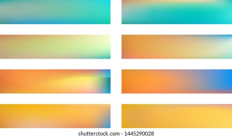 Background texture, graphic. Professional colorific idea. New glass print set. Fancy colored. Horizontal panoramic gradient kit. Trendy horizontal skinali plain gradient.