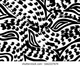 Background texture. Grunge brush pattern. Vector.