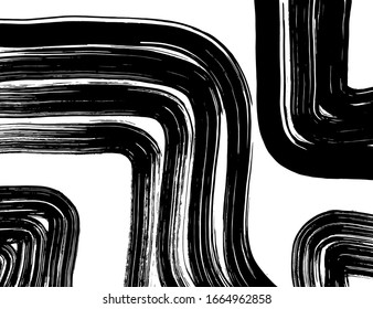 Background texture. Grunge brush pattern. Vector.