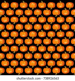 Background texture halloween pumpkin  multi color. Vector
