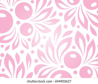 Background with texture from leaves and berries.