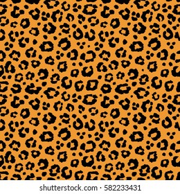 background texture leopard orange black jaguar seamless repeats pattern