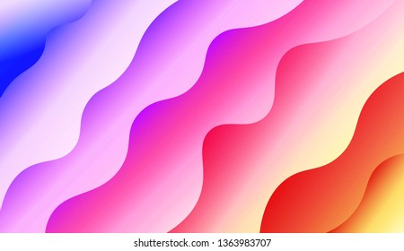 Background Texture Lines, Wave. For Creative Templates, Cards, Color Covers Set. Vector Illustration with Color Gradient