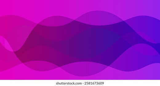 Background Texture Lines, Wave. For Flyer, Brochure, Booklet And Websites Design Vector Illustration with Blue Purple Color Gradient