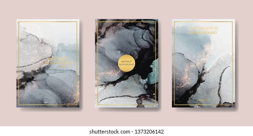 
textura de fondo mármol líquido de lujo y oro. para tarjetas de visita, volantes, pancarta, sitio web, impresión en papel. vector de tendencia