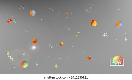 Background texture, modern. Elementary colorific illustration design. Cool space fantasy. White neutral. Good new cosmos backgrounds. Colorful good background theme.