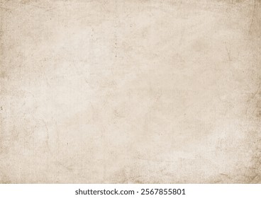 Background texture of old vintage worn paper. Antique dirty parchment