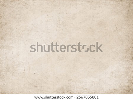 Background texture of old vintage worn paper. Antique dirty parchment