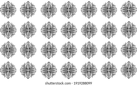 Background texture for pabric pattern, textile, wrapping paper, wallpaper or others with black white color so it's easy to re-color