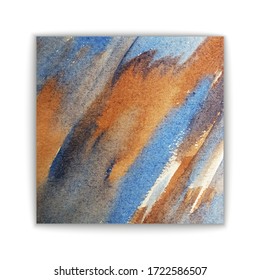 künstlerischer Pinselstrich mit Hintergrundtextur. Aquarellmaler Hintergrund für Druck, Webdesign und Banner.