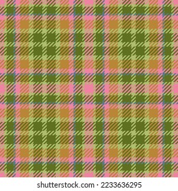 Background texture pattern. Check fabric tartan. Seamless plaid textile vector in blue and red colors.