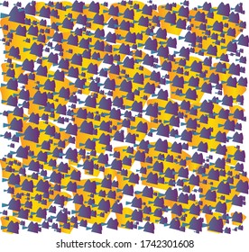 Background texture pattern, vector design, geometric and abstract in gradient colors, yellow, blue and purple on white background.