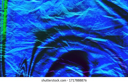 Hintergrund-Textur eines Polyethylen-glänzenden schwarzen Films/farbigem Hintergrund, cellophane Textur auf schwarzem Hintergrund.Eps10 Vektorillustration