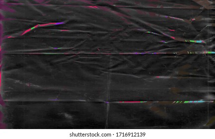 Background texture of a polyethylene,plastic transparent black plastic film,transparent stretched background.eps10