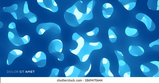 Background Texture Of Porous Material. Macrostructural Design For Flyer, Poster, Cover Or Brochure. 3D Vector Illustration.