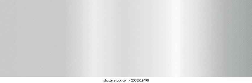 Background texture of silver metal with highlights - Vector illustration