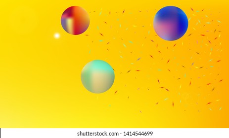 Background texture, smoot. Minimal colorific illustration theme. Breezy space fantasy. Yellow colored. A lot of stars art background picture. Colorful new space art.