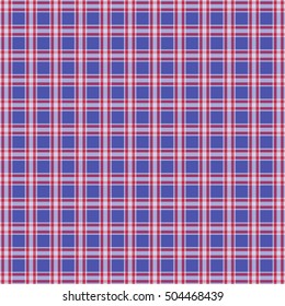 Background texture square fabric,  blue and red line