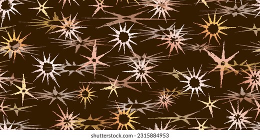Background texture with stars seamless. Seamless background of painted stars. Vector illustration