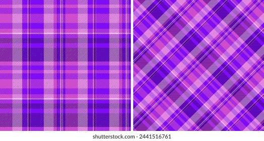 Background texture textile of pattern vector plaid with a tartan seamless fabric check. Set in gradient colours. Colourful abstract geometric checkered wallpaper.