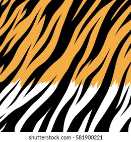 background texture tiger stripe orange black white