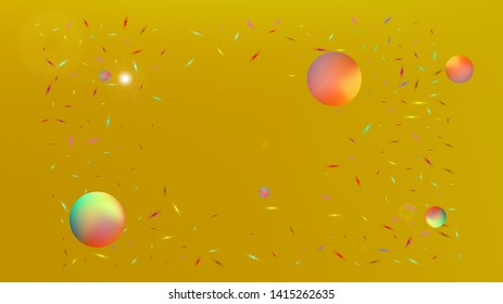 Background texture, unused. Clean space fantasy. Ordinary colorific illustration design. Gold colored. Abstract space background picture. Colorful new background cosmos abstraction.
