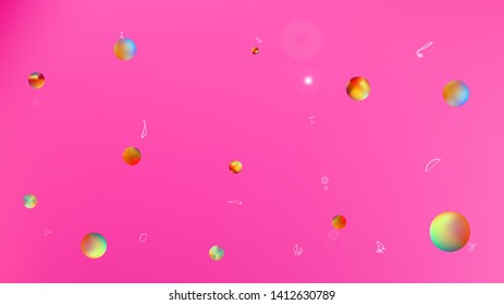 Background texture, unused. Plain colorific illustration design. Breezy space fantasy. Pink colored. Super planets themed background. Colorful background theme.