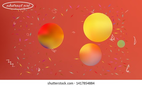 Background texture, unused. Pure space fantasy. Plain colorific illustration theme. Coral colored. Space background pattern. Colorful new space pattern.