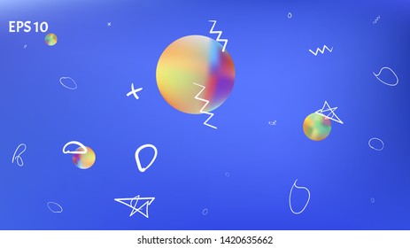 Background texture, unused. Pure space fantasy. Professional colorific illustration mesh. Azure colored. A space themed background illustration. Colorful universe new space background.