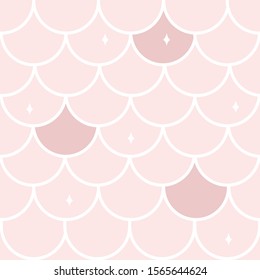 Background texture vector seamless pattern fish mermaid scales