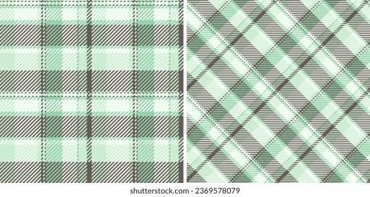 Vector de textura de fondo de la comprobación de tela tartán con un conjunto de tejidos trenzado sin fisuras en colores de tierra.