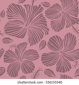 Background texture, wallpaper, floral theme. Abstract ethnic vector seamless pattern. Tribal art boho print, vintage pink and neutral flower background.