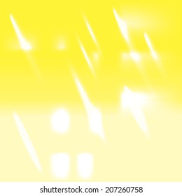 Background texture with warm sun tones and lens flare, vector illustration
