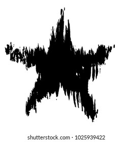 background texture watercolor wet brush black white star stroke design pattern hand drown symbol decoration graphic