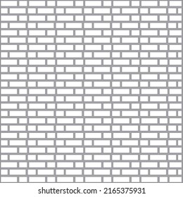 Background or texture white brick wall in vector
