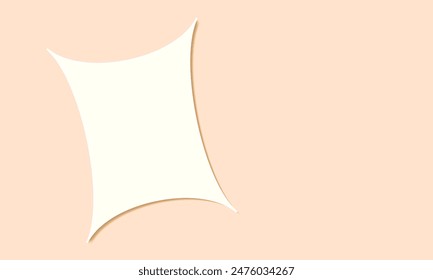 background texture white paper. Blank white sheet paper on pink background with text space. social media post story. Color paper background. 3d minimalistic mockup background with clean space
