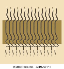 Background textures. Abstraction is minimalistic.