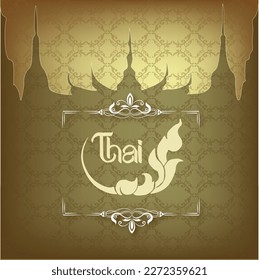 background thai template thai traditional