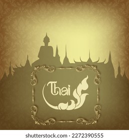 background thai template thai traditional