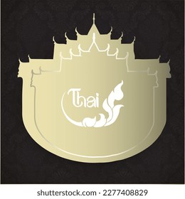 background thai template thai traditional