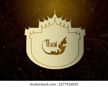 plantilla thai de fondo thai tradicional