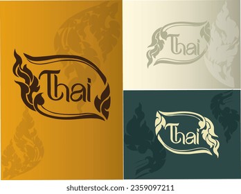 thailändische Hintergrundvorlage thailändisch traditionell