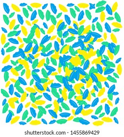 background that contains a mixture of leaves with various colors