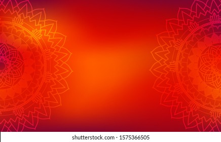 Background theme with mandala patterns illustration