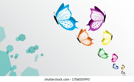Antecedentes con el tema de los animales salvajes mariposa. Reúne y vuela
