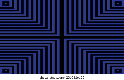 fondo de líneas geométricas gruesas en azul con una combinación de negro
