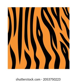 background tiger animal strip fabric print vector illustration